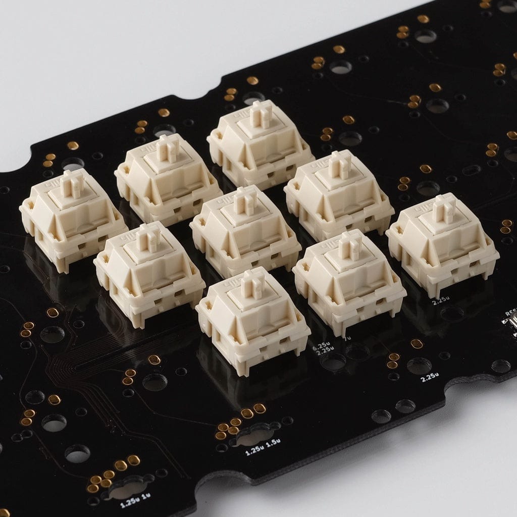 Novelkeys x Kailh Cream Linear Switch axiom studios